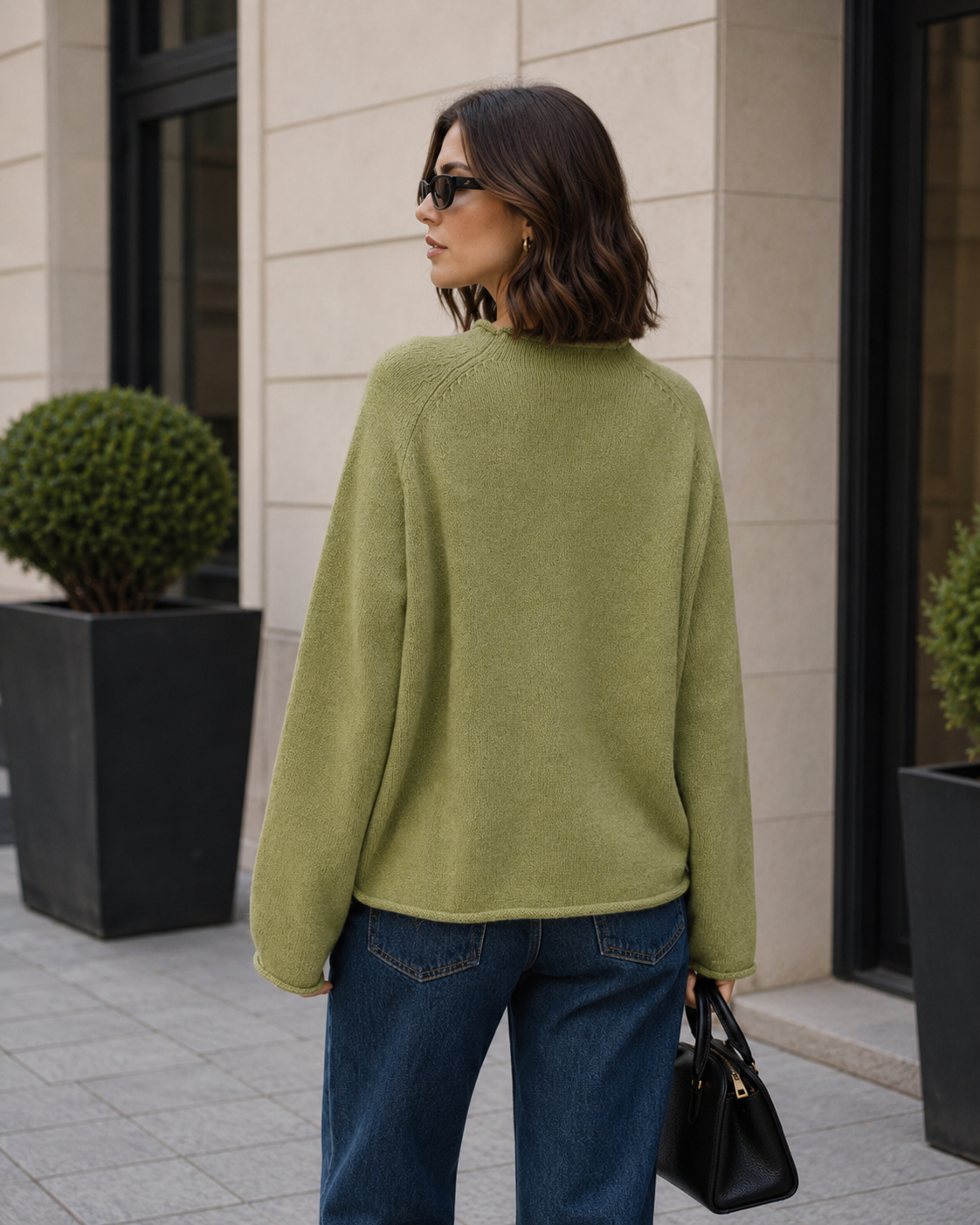 Marisol | Suéter oversize con sardina en jacquard