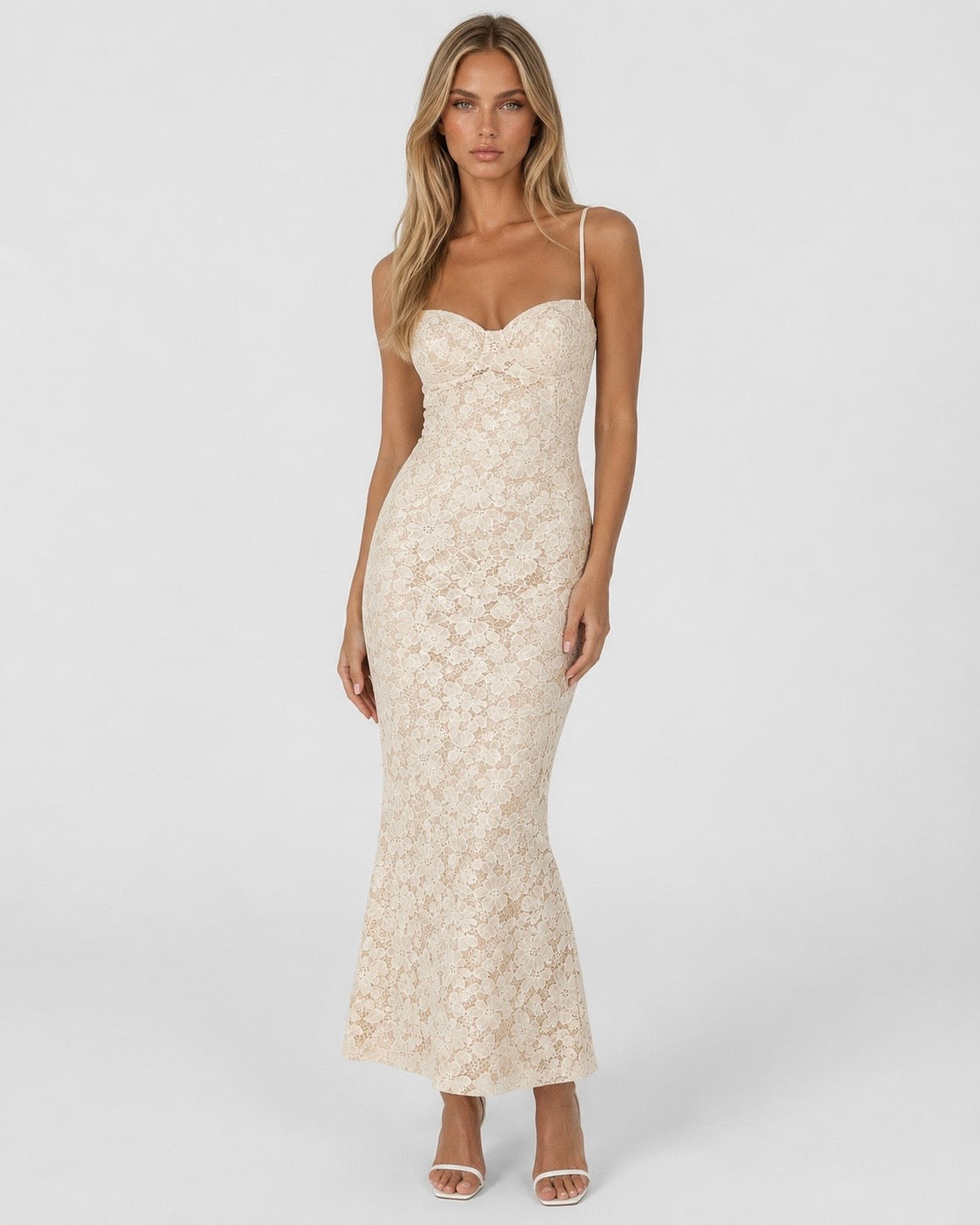 Belén | Vestido maxi con encaje
