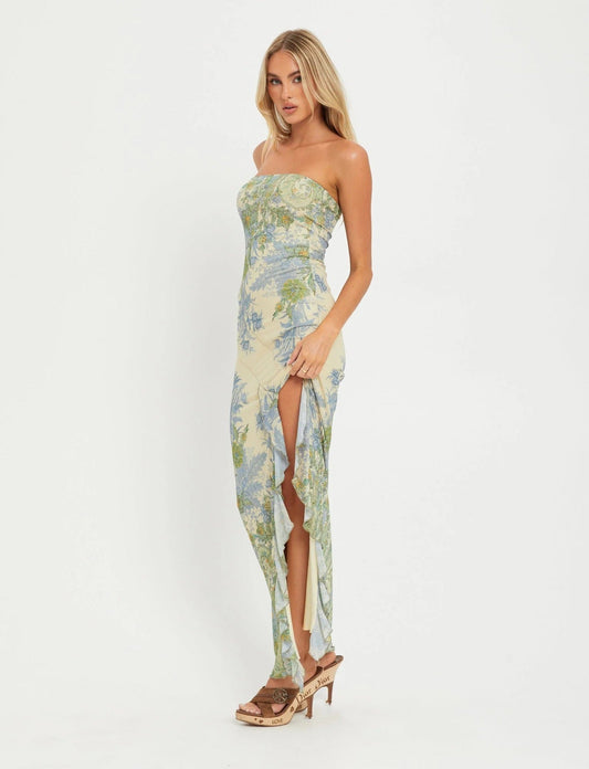 Montserrat | Vestido maxi sin tirantes