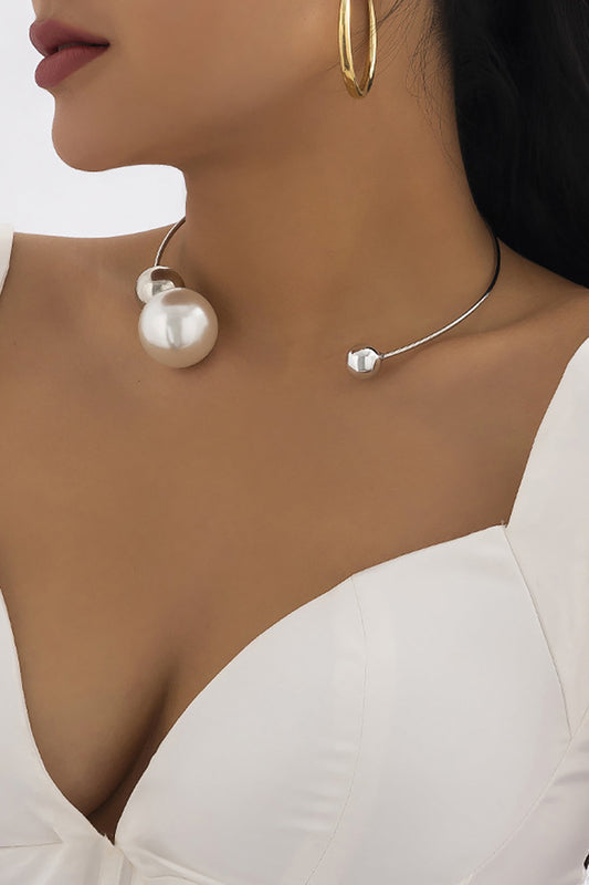 Chiara | Collares de perlas metálicas