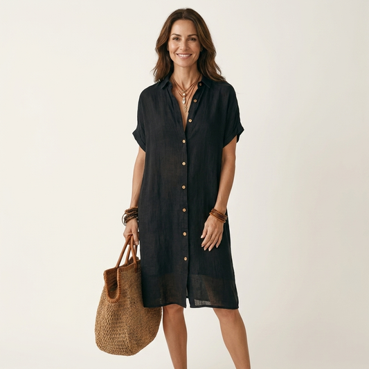 Eloisa | Vestido camisero midi con botones