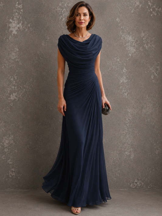 Azul | Vestido largo elegante