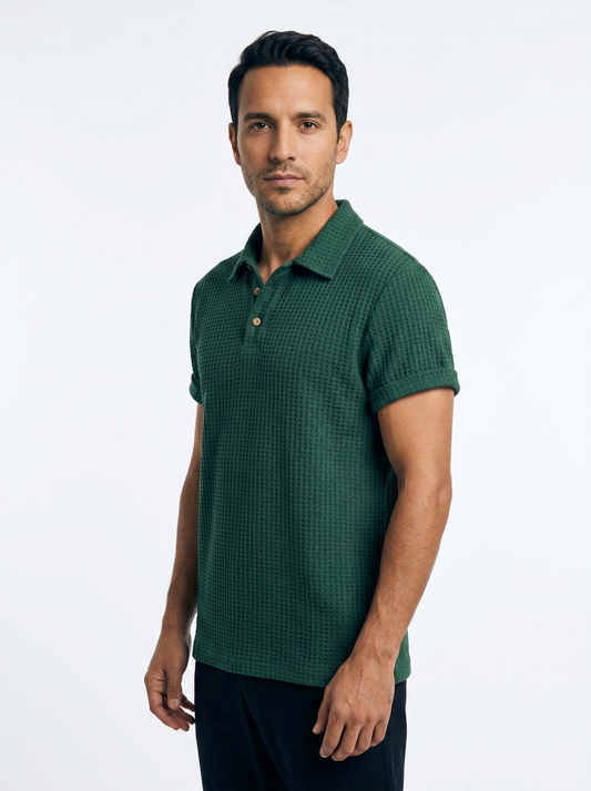 Hugo | Polo de punto waffle