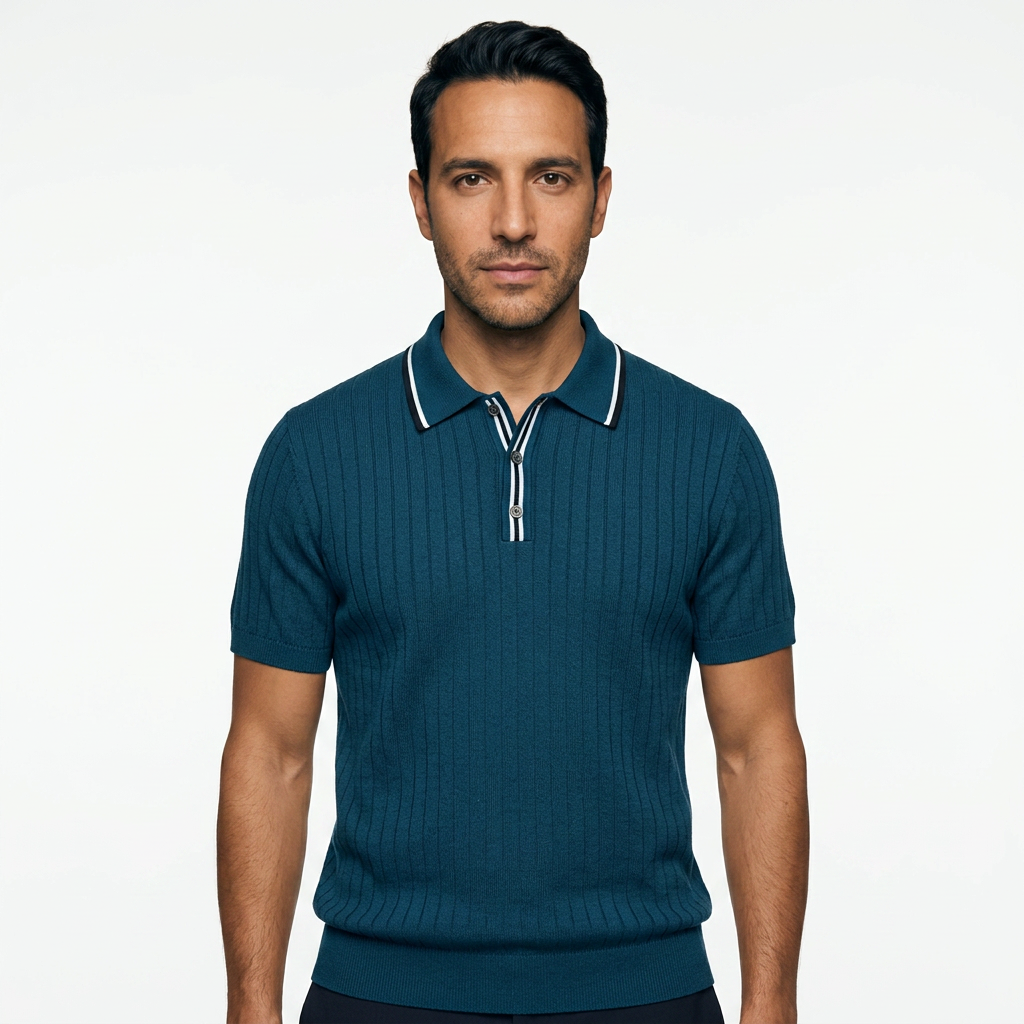 Gael | Polo de punto vintage de tres botones
