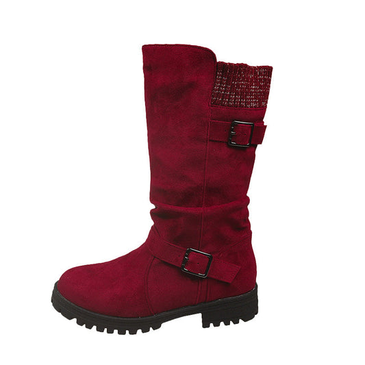 Renata | Botas hasta la pantorrilla con hebillas