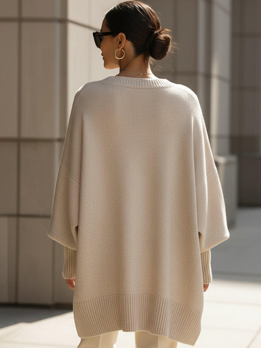 Ludovica | Suéter oversize con escote amplio
