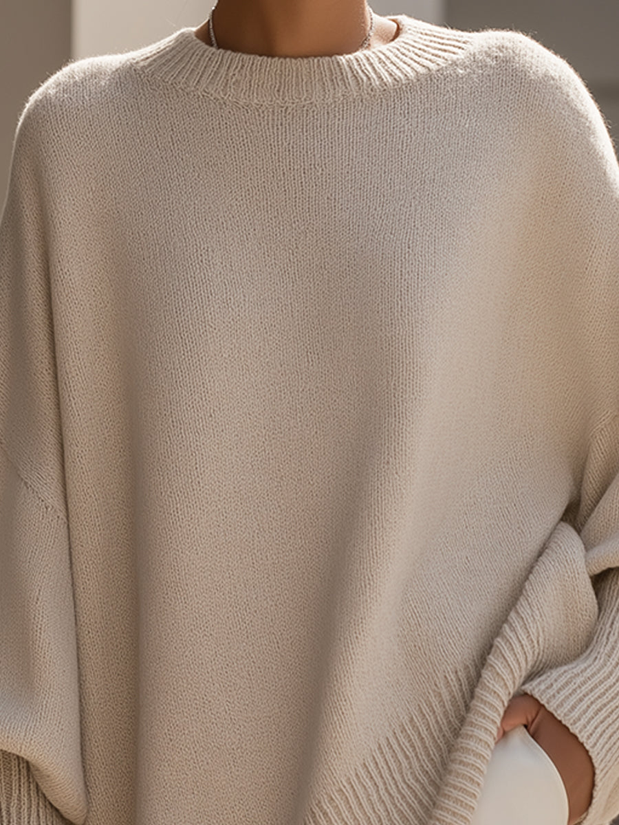 Ludovica | Suéter oversize con escote amplio
