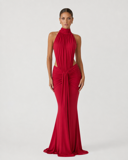 Victoria | Vestido largo con espalda abierta