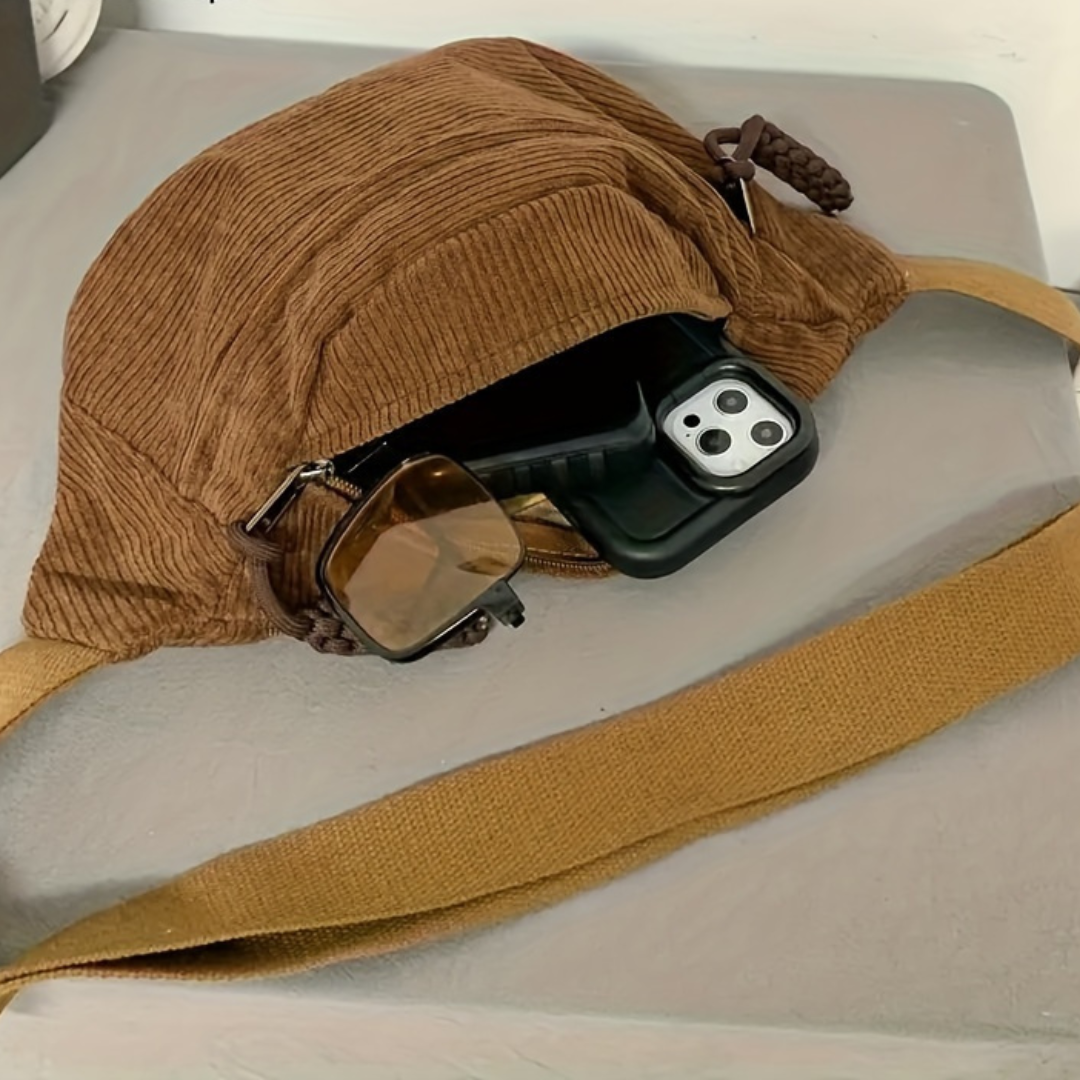 Inés | Bolsa de hombro de pana