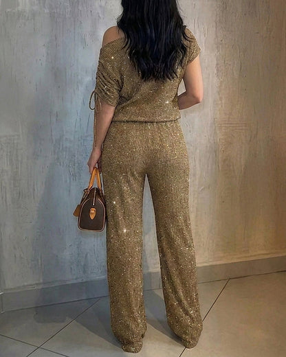 Fernanda | Conjunto de dos piezas con pedrería