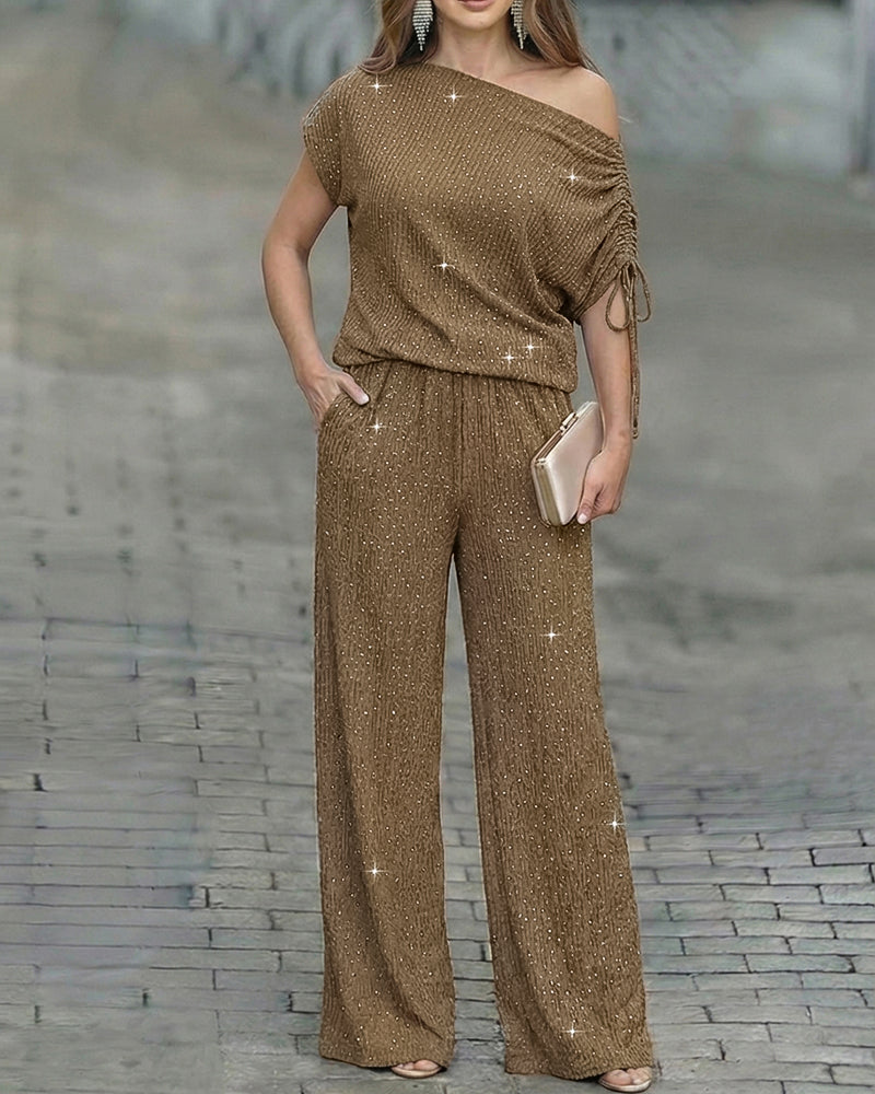 Fernanda | Conjunto de dos piezas con pedrería