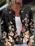 Olaya | Cárdigan floral de estilo vintage