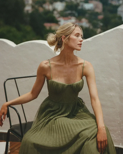Tamara | Vestido midi con corsé