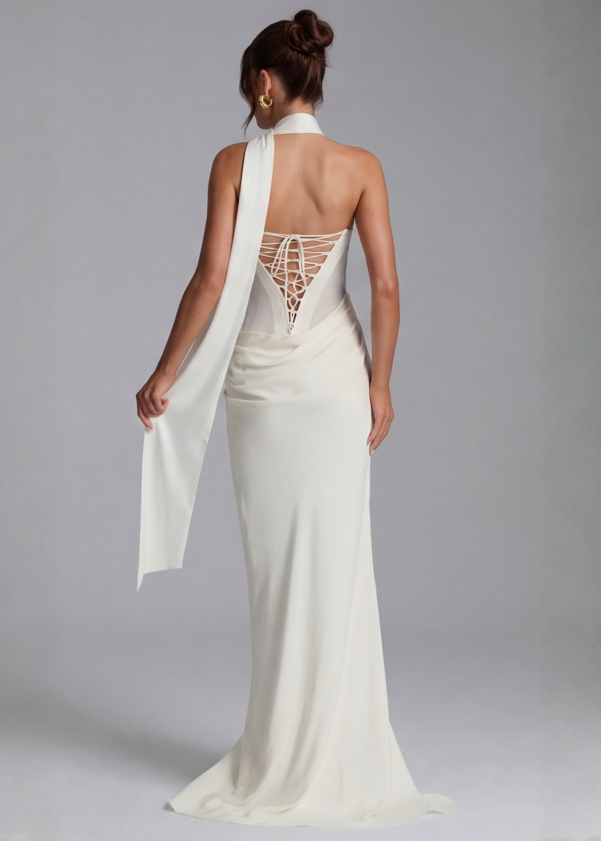 Lily | Vestido largo drapeado