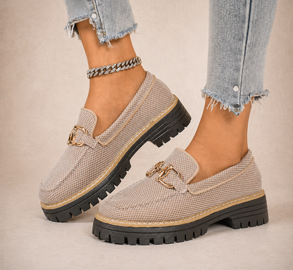 Victoria | Mocasines de malla transpirable con suelas gruesas y acolchadas
