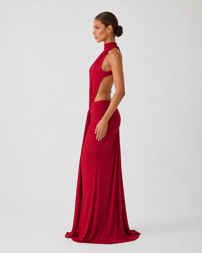 Victoria | Vestido largo con espalda abierta