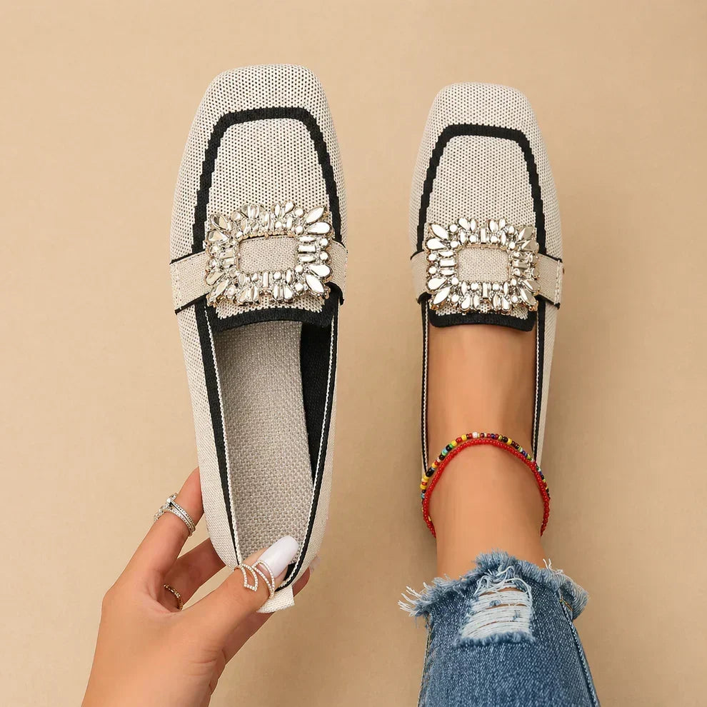 Asha | Mocasines con hebilla de cristal