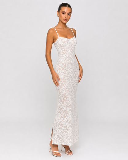Belén | Vestido maxi con encaje