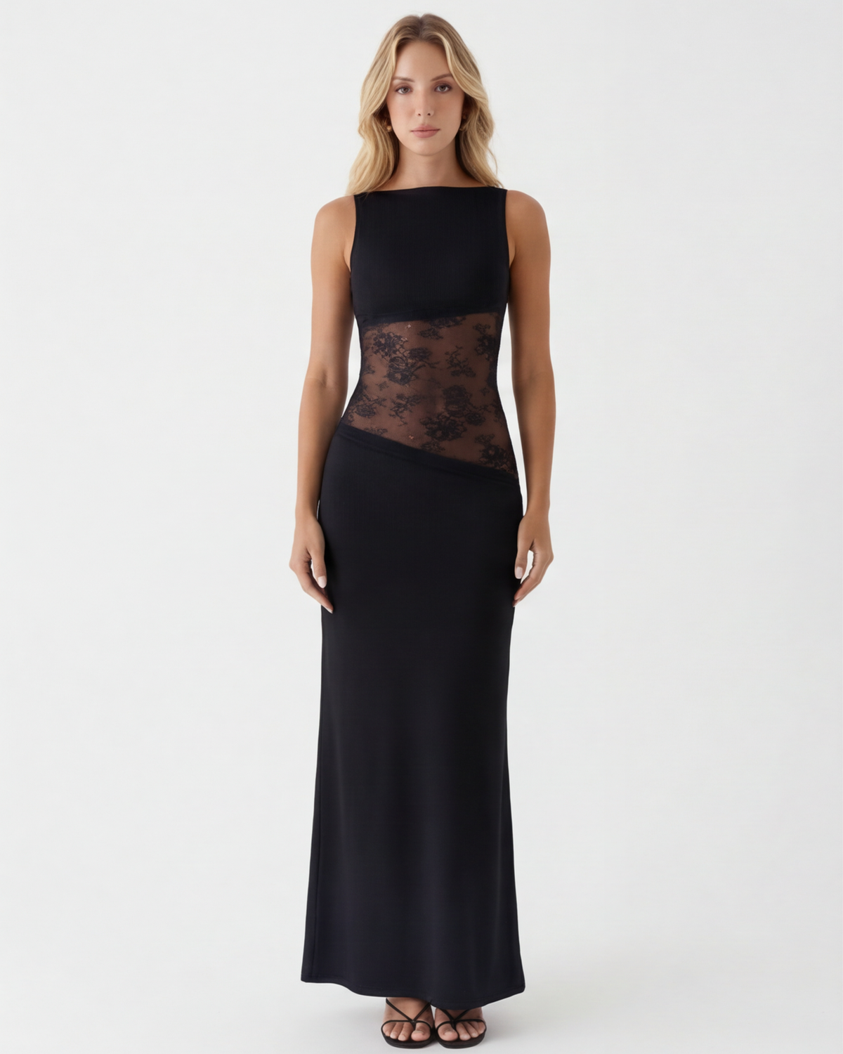 Estefanía | Vestido maxi con corte de velo