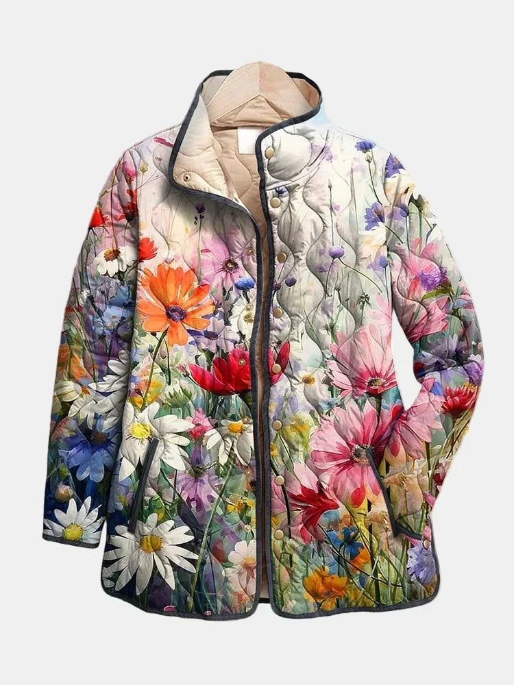 Dalia | Chamarra acolchada con estampado floral