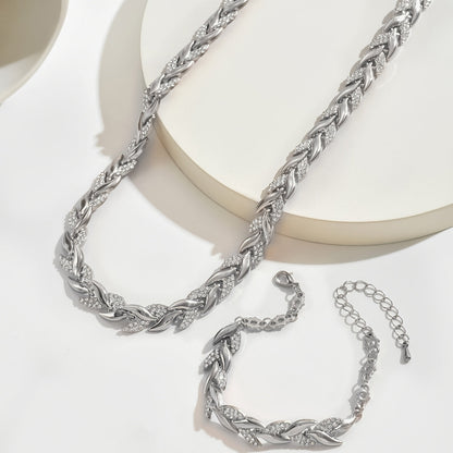 Cayetana | Collar y pulsera de cola de pez hechos a mano
