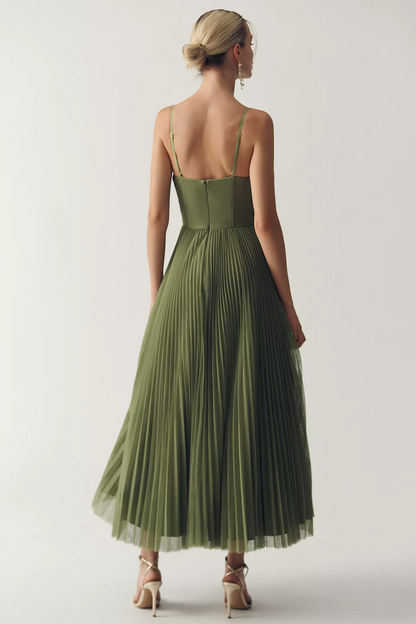 Tamara | Vestido midi con corsé