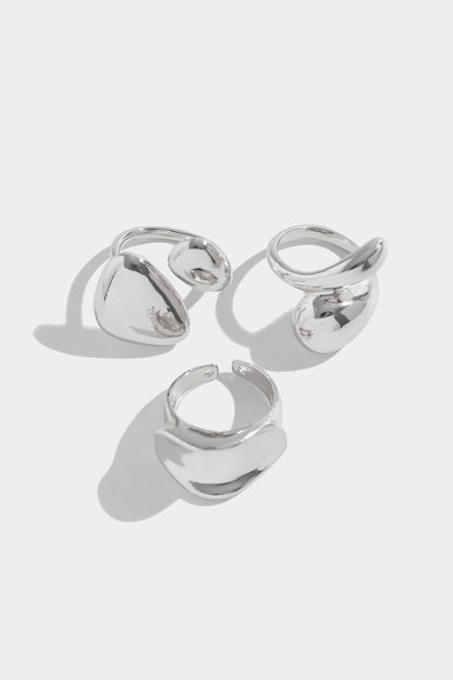 Loreta | Anillos metálicos irregulares