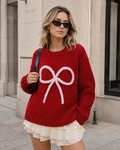 Gabriela | Suéter oversize con lazo trenzado