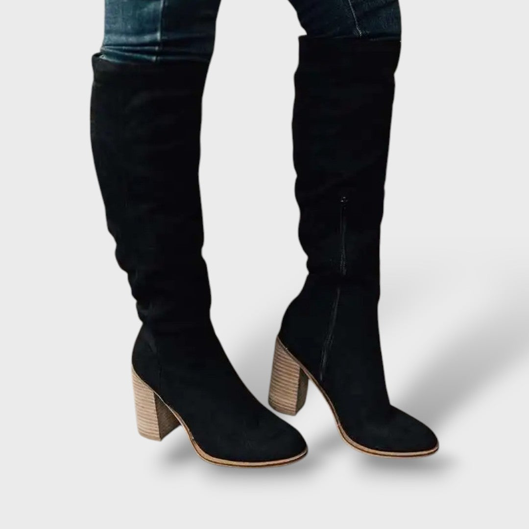 Oriana | Botas altas con tacón y cierre