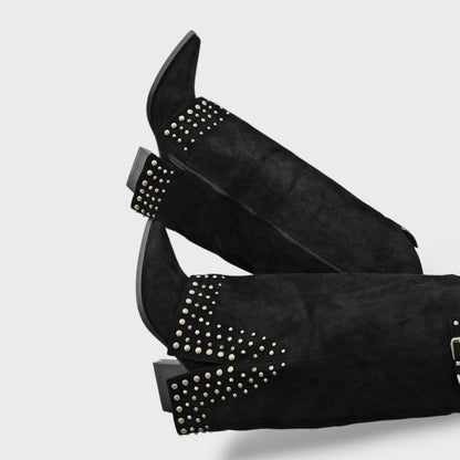 Sabrina | Botines elegantes de tacón con tachuelas