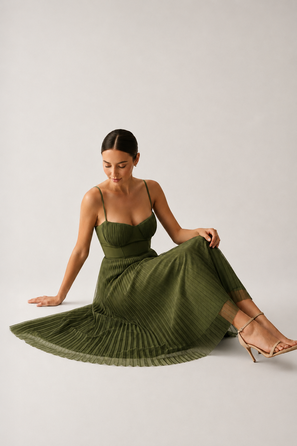 Tamara | Vestido midi con corsé