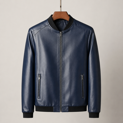 Agustín | Chamarra bomber de piel