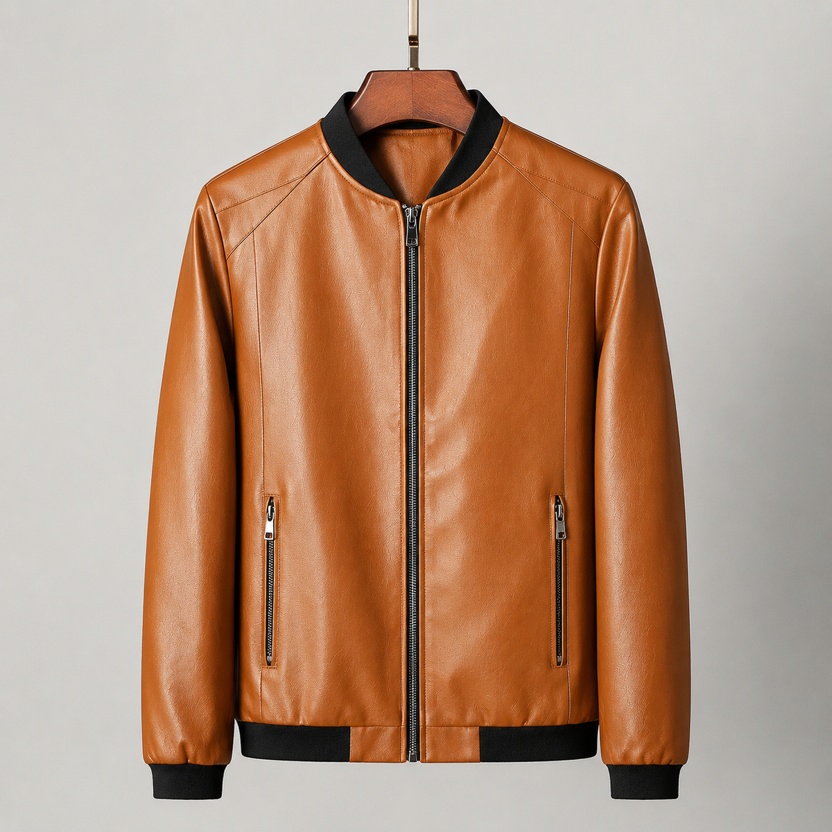 Agustín | Chamarra bomber de piel
