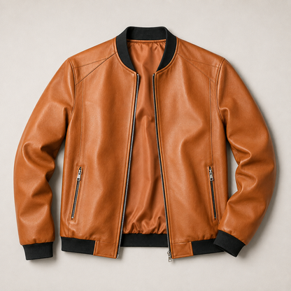 Agustín | Chamarra bomber de piel
