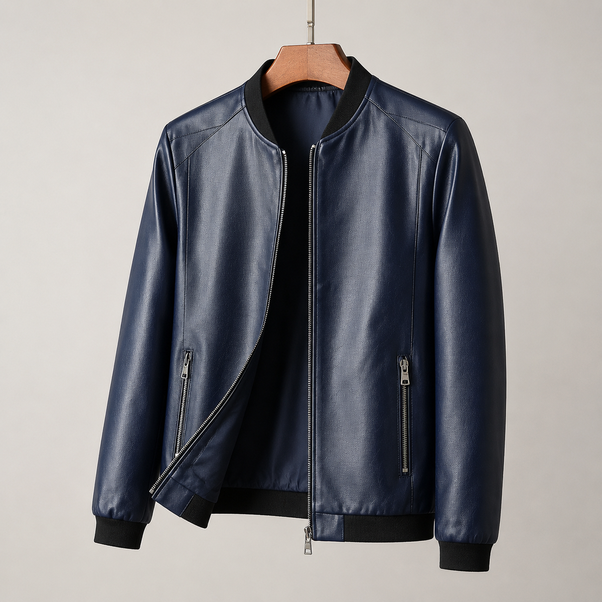 Agustín | Chamarra bomber de piel