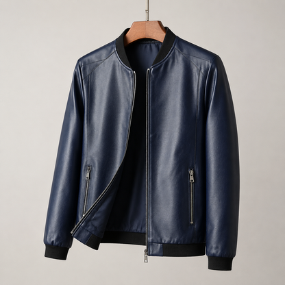 Agustín | Chamarra bomber de piel