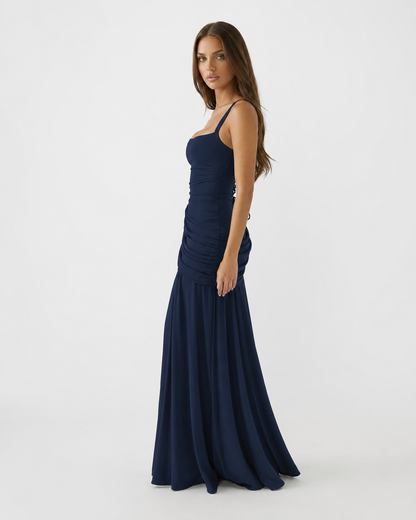 Atenea | Vestido largo con escote cuadrado