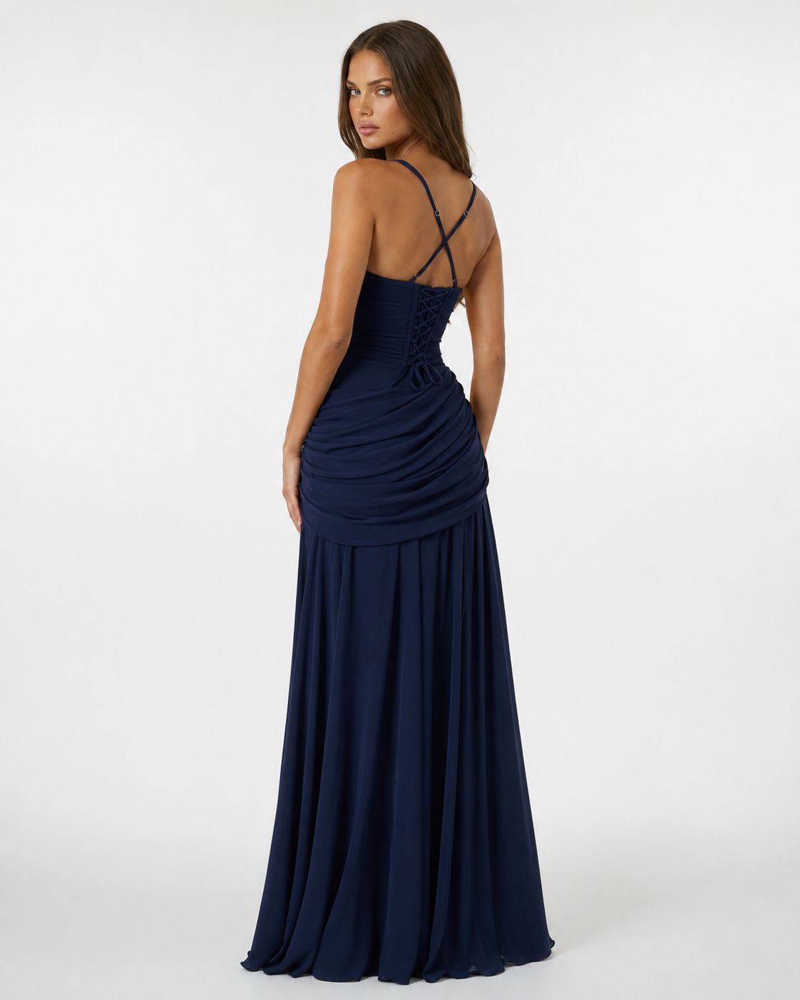 Atenea | Vestido largo con escote cuadrado