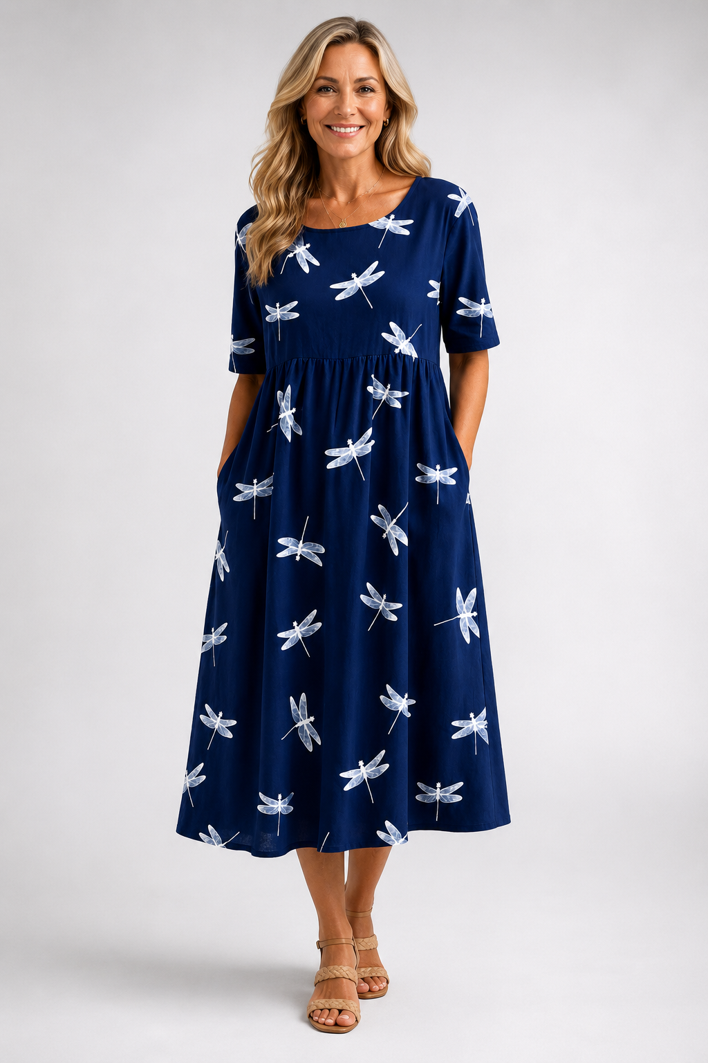 Eva | Vestido midi estilo libélula