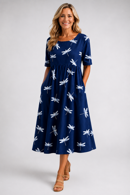 Eva | Vestido midi estilo libélula