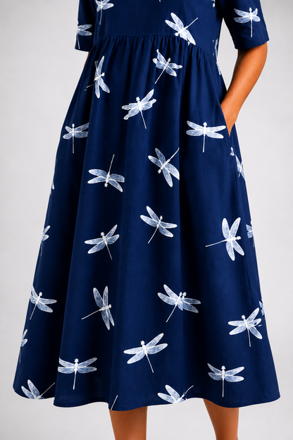 Eva | Vestido midi estilo libélula