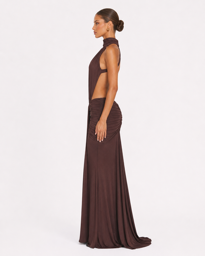 Victoria | Vestido largo con espalda abierta