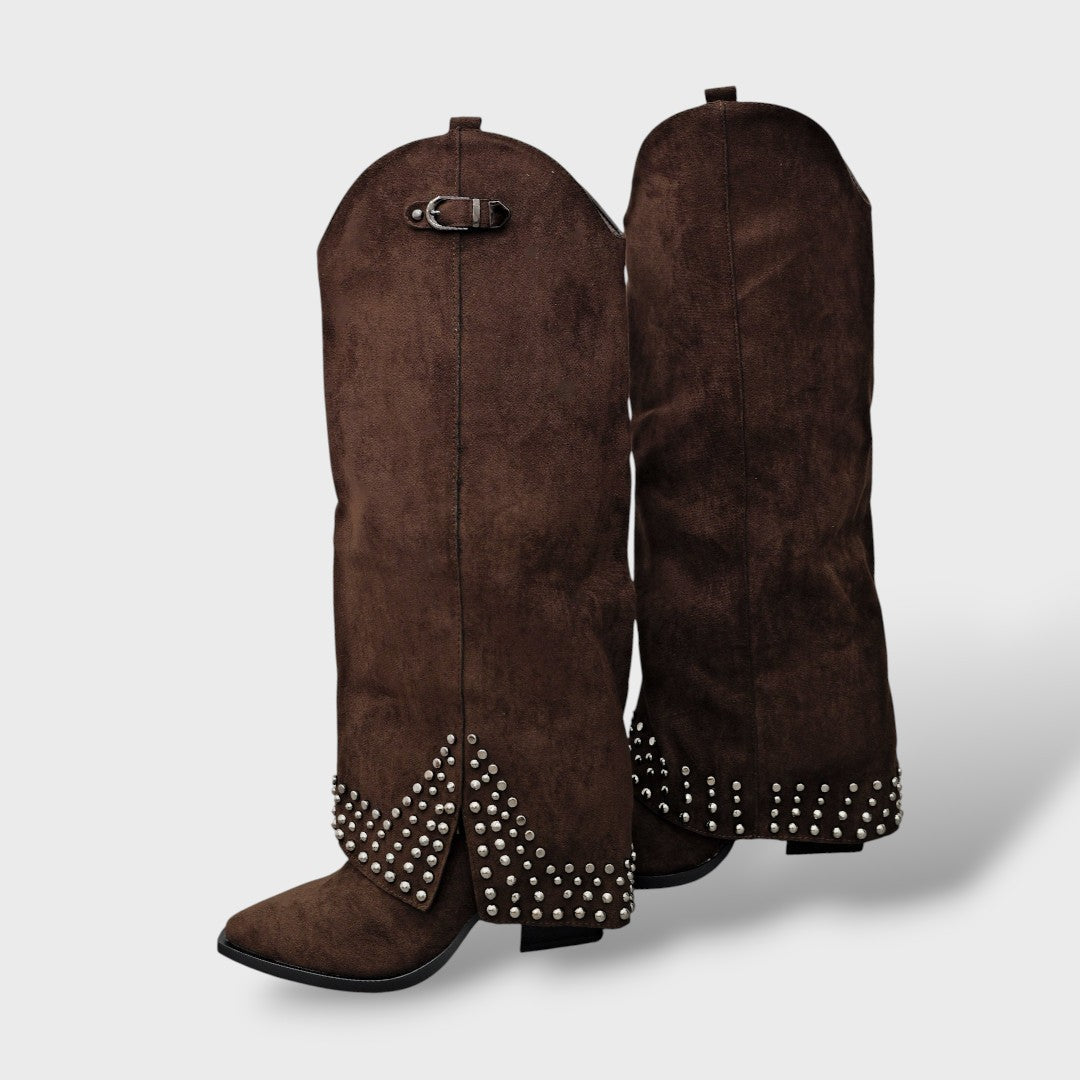 Sabrina | Botines elegantes de tacón con tachuelas