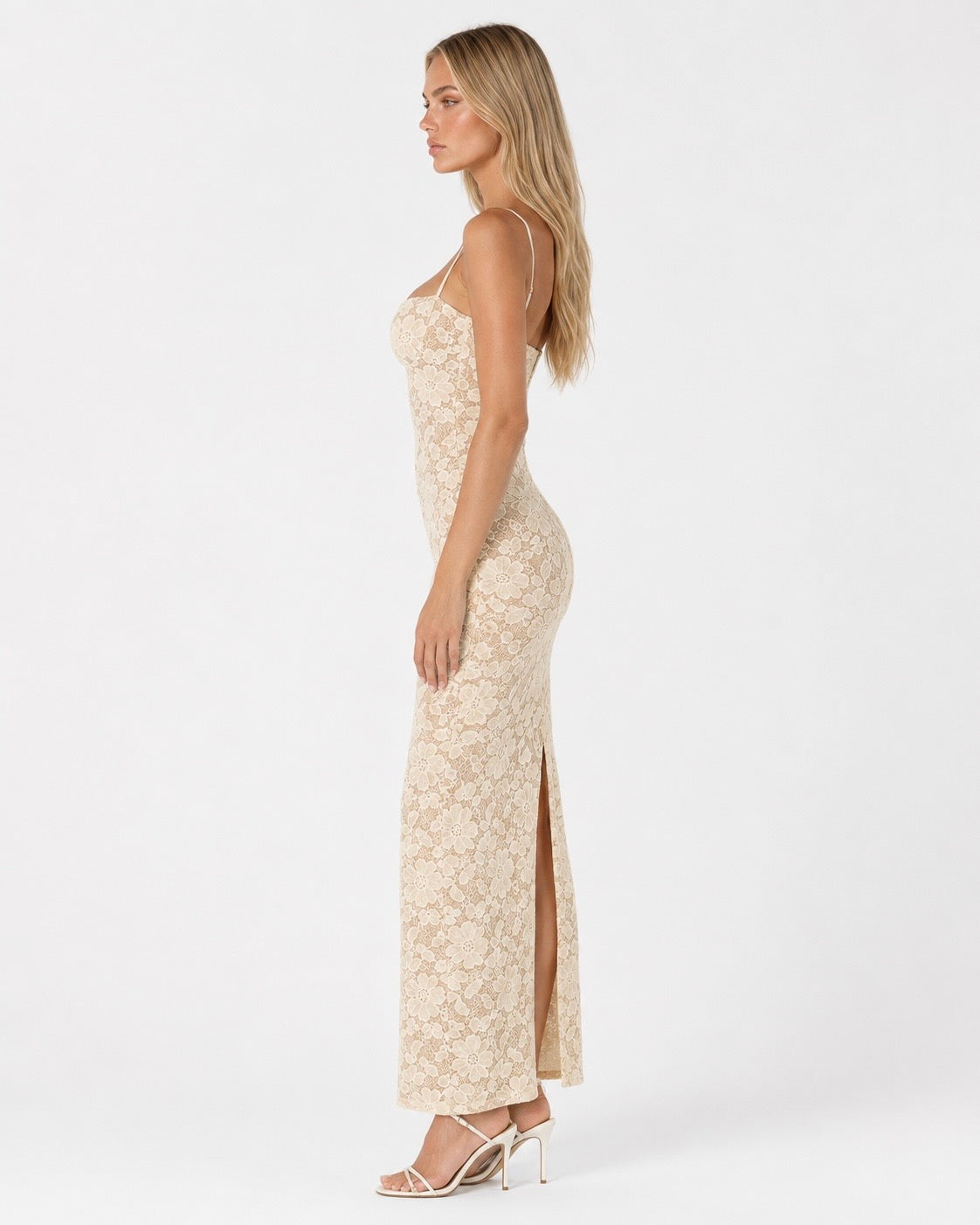 Belén | Vestido maxi con encaje