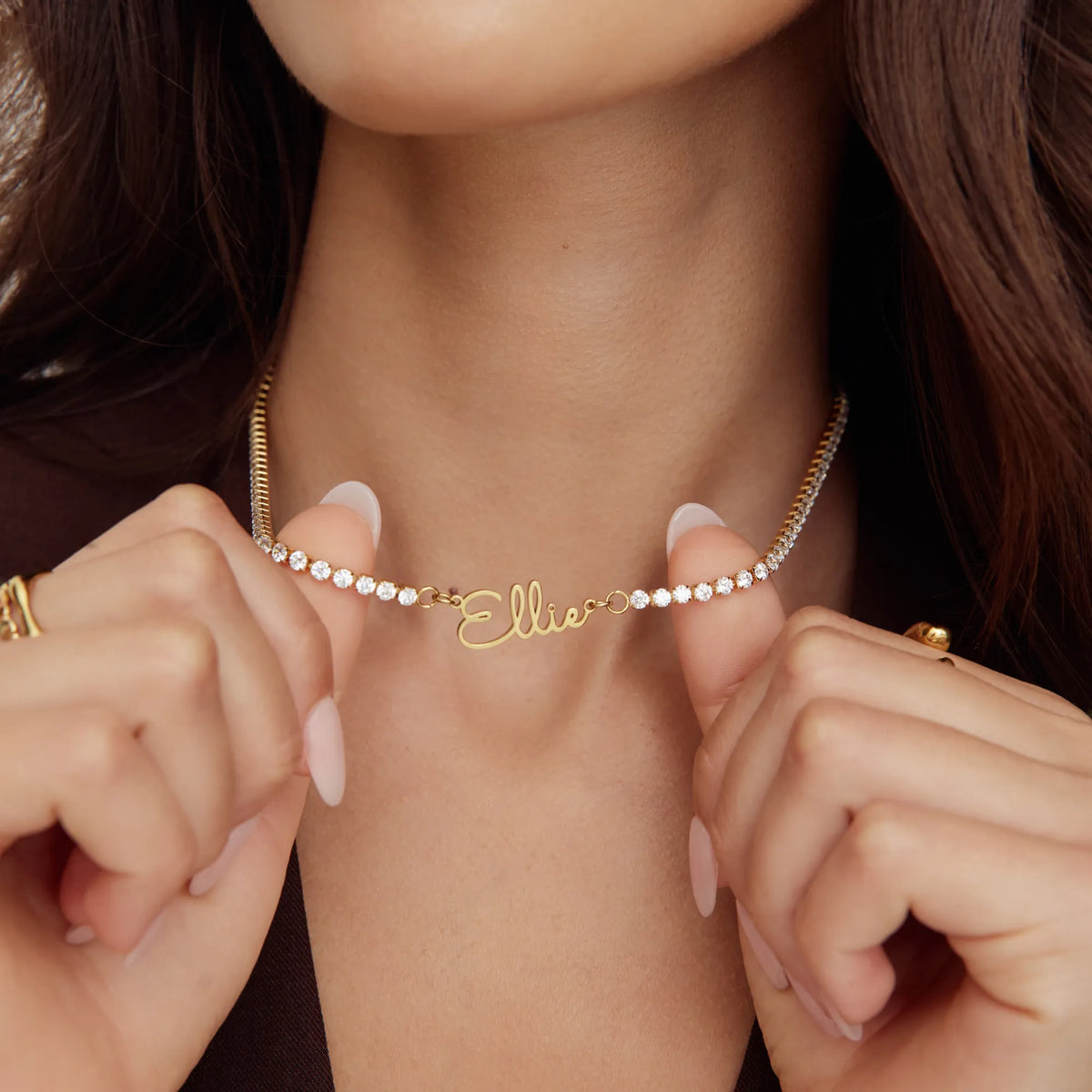 Valentina | Collar tipo tennis con nombre personalizado