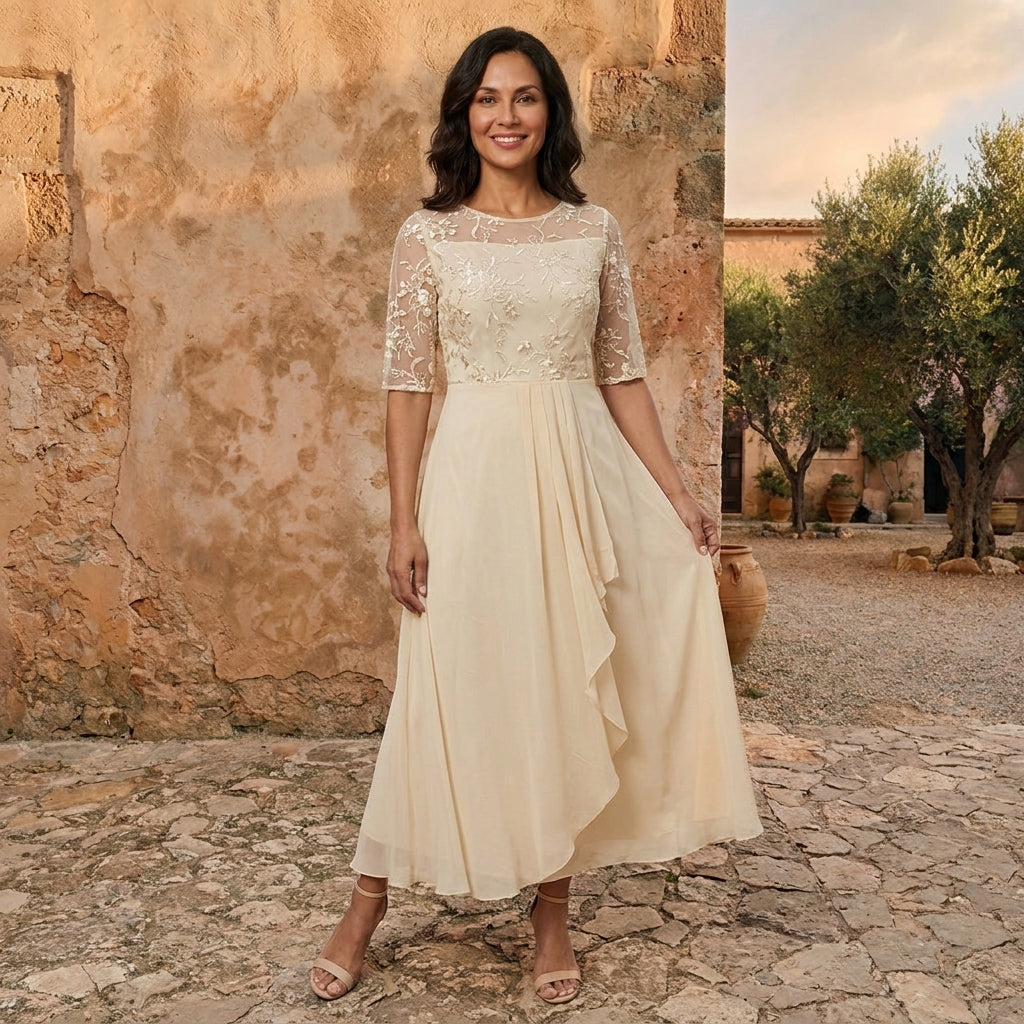 Berenice | Vestido elegante de gasa