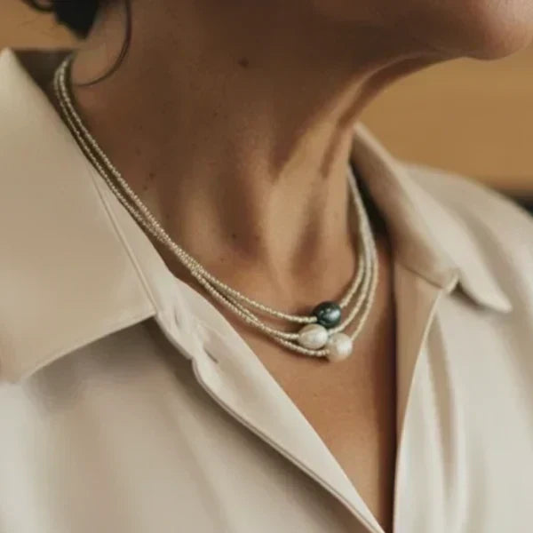 Marina | Collar de perlas naturales