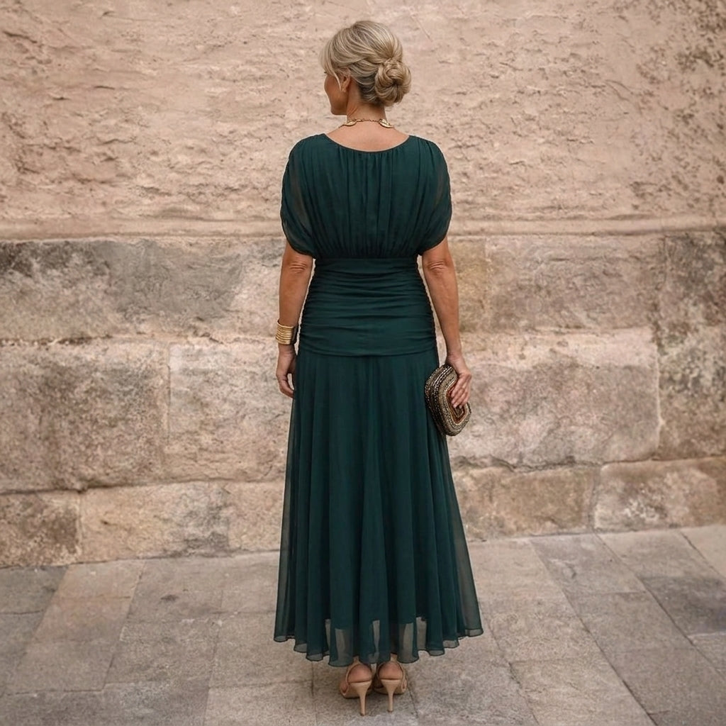 Mikaela | Vestido maxi de hombros descubiertos