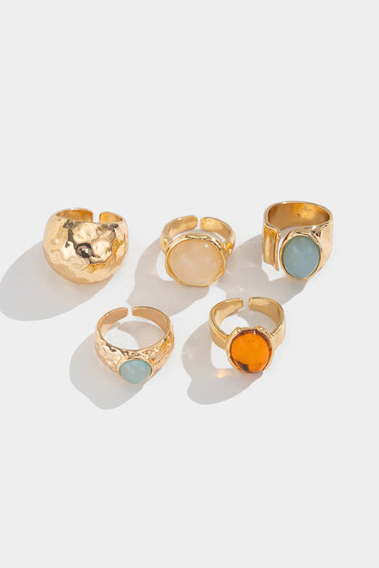 Vittoria | Conjunto de anillos abiertos con pedrería