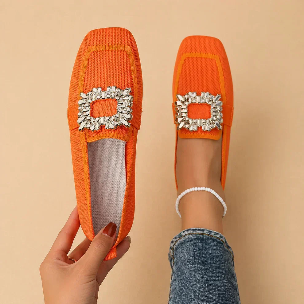 Asha | Mocasines con hebilla de cristal
